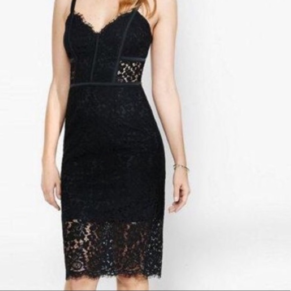 Express Black Lace Dress - WORN ONCE